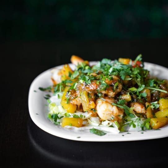 Mango Pineapple Shrimp.