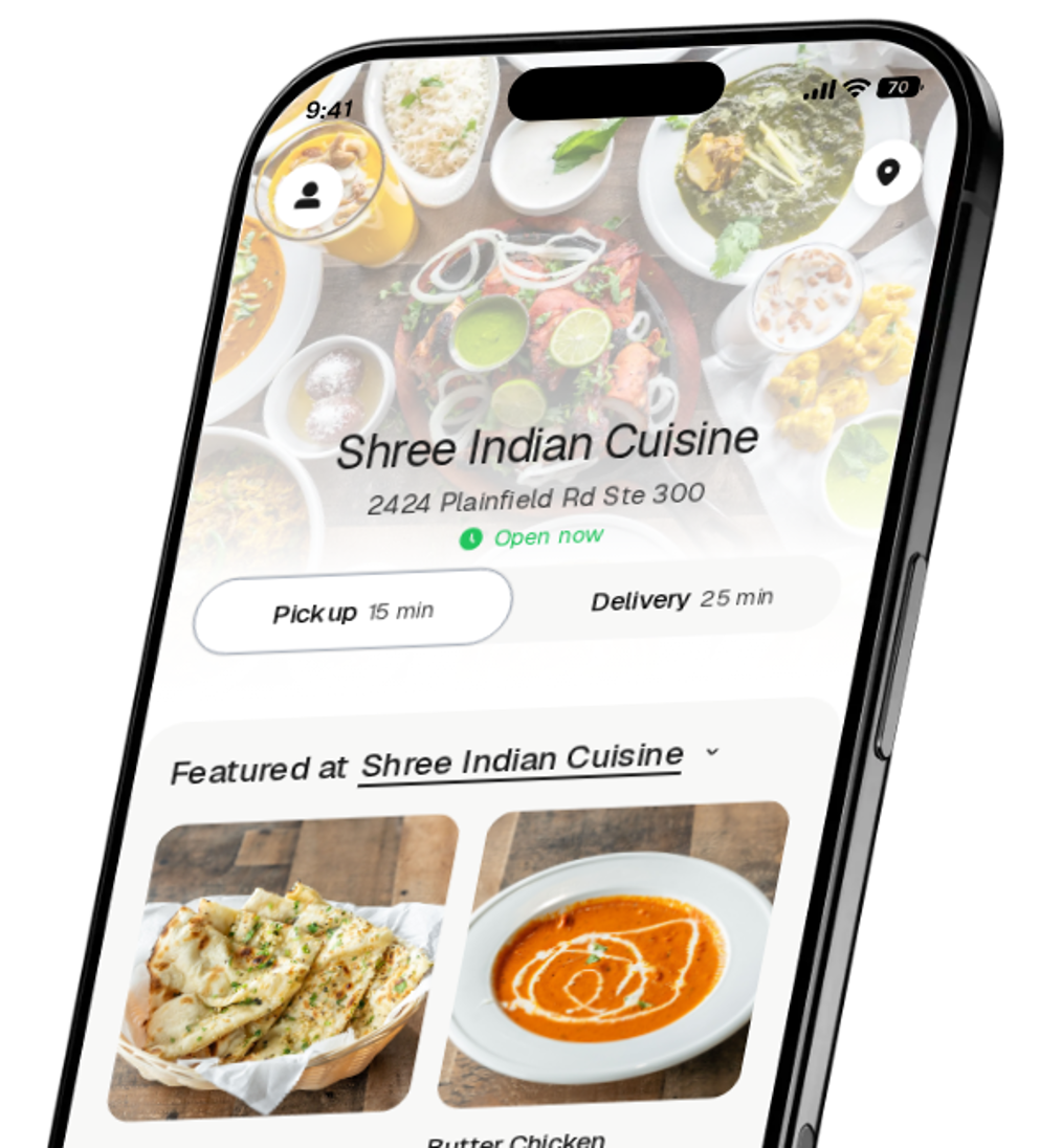Shree Indian Cuisine app preview